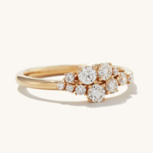 Diamonds Cluster Ring